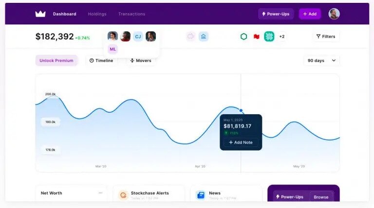 Wealthica Dashboard