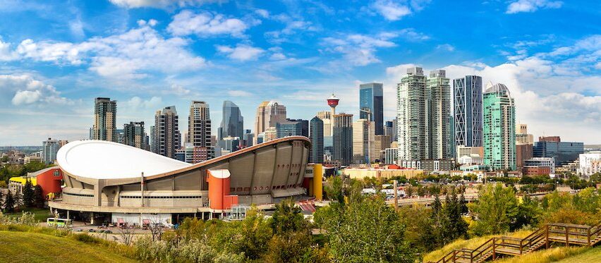 Shot of Calgary skyline